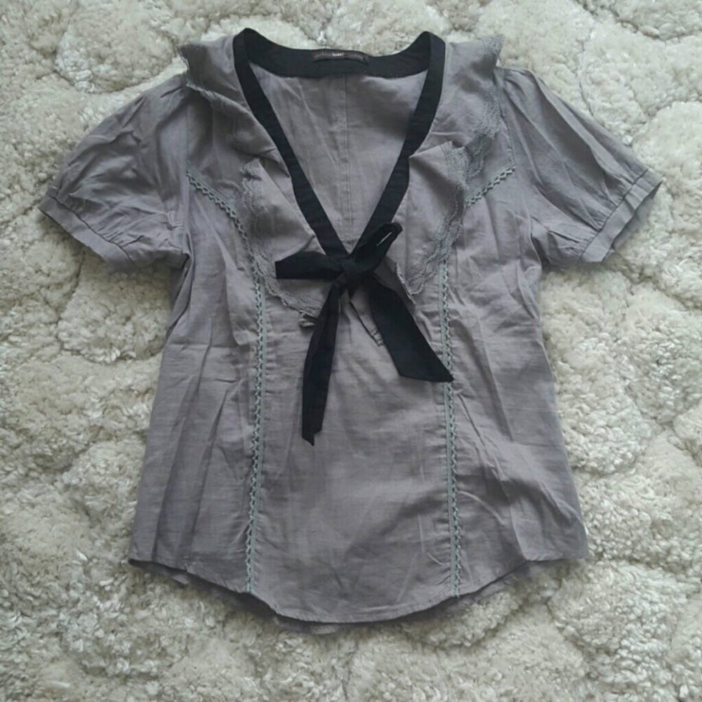 Anthropologie Hazel Ruffle Top